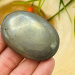 Pyrite Palm Stone | Golden Pyrite Palm Stone | Fools Gold Pyrite Crystal | Pocket Gemstone | Stress Reliever Reiki Crystal |  Healing Chakra