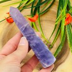 Amethyst Obelisk | Amethyst Tower | Amethyst Crystal Point | Reiki Tool | Healing Crystal | Stress Reliever | Crystal Tower | 4"