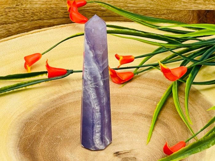 Amethyst Obelisk | Amethyst Tower | Amethyst Crystal Point | Reiki Tool | Healing Crystal | Stress Reliever | Crystal Tower | 4"