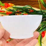 Selenite Pedestal Bowl | Selenite Charging Station | Chakra Activator | Crystal Cleansing Bowl With Base | Reiki | Handmade
