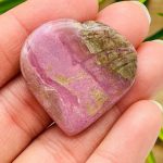 Rhodonite Heart | Rhodonite Crystal Heart | Stone Of Compassion | Cleansing & Balance | Metaphysical | Massage Stone | Handmade