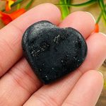 Black Tourmaline Heart | Black Tourmaline Crystal Heart | Cleansing & Balance | Metaphysical | Massage Healing Stone