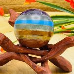 7 Chakra Bonded Sphere | Polished Stones | Chakra Healing Crystals | Reiki Chakra Ball | Chakra Balancing | Metaphysical | 40 - 50 mm
