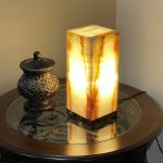 Banded Onyx Lamp | Onyx Table Lamp | Fancy Home Decor | Healing Crystal Lamp | Art Decor | Accent Lamp |  Beautiful Gift | 13" Height
