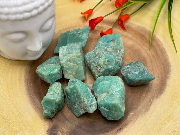 Amazonite Rough Stone, Amazonite Raw Crystal Specimen, Healing Chakra Stone | Healing Meditation Rocks Crystals | Reiki Crystal