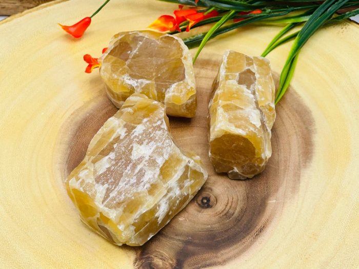 Citrine Calcite Rough Stone, Honey Citrine Calcite Raw Crystal Specimen, Healing Chakra Chunks, Healing Rocks Crystals, Reiki Crystal