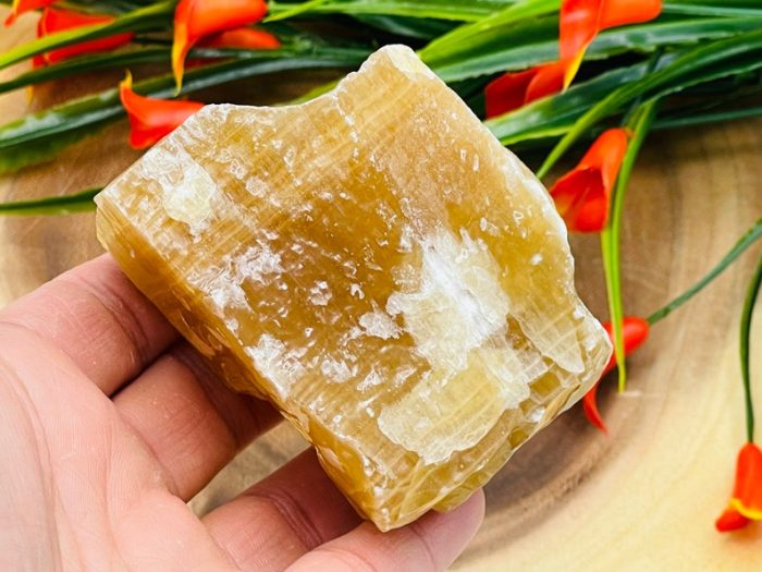 Citrine Calcite Rough Stone, Honey Citrine Calcite Raw Crystal Specimen, Healing Chakra Chunks, Healing Rocks Crystals, Reiki Crystal