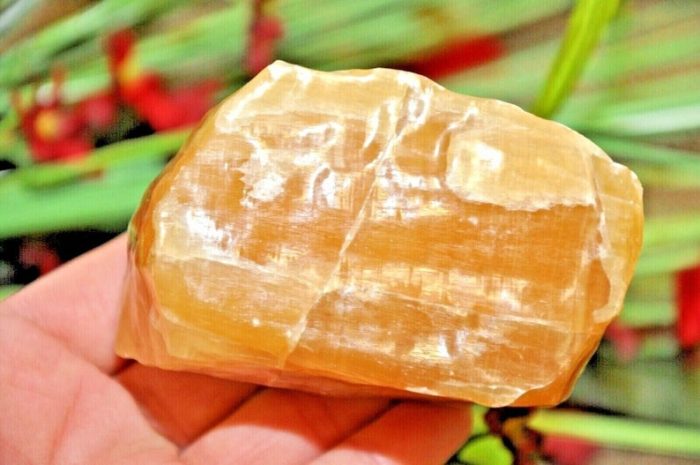 Citrine Calcite Rough Stone, Honey Citrine Calcite Raw Crystal Specimen, Healing Chakra Chunks, Healing Rocks Crystals, Reiki Crystal