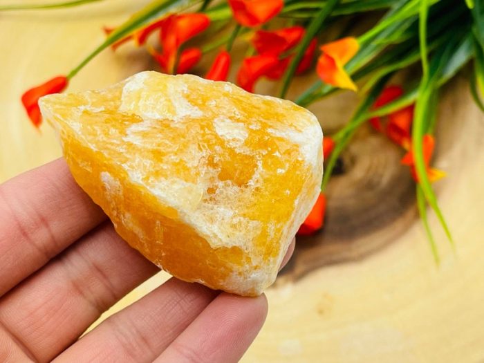 Orange Calcite Rough Stone, Yellow Calcite Raw Crystal Specimen, Healing Chakra Chunks, Healing, Meditation Rocks Crystals, Reiki Crystal