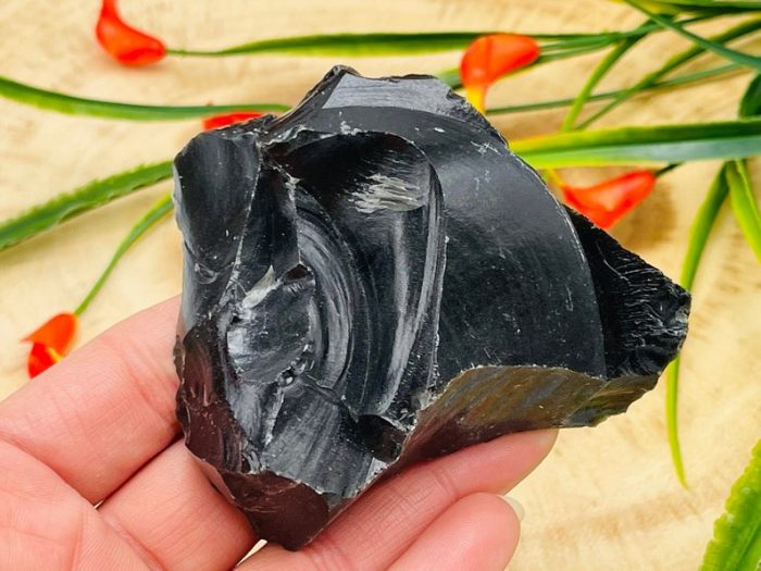 Black Obsidian Raw Chunks | Black Obsidian Rock Crystals | Rough Crystal specimen | Reiki | Healing Gemstones