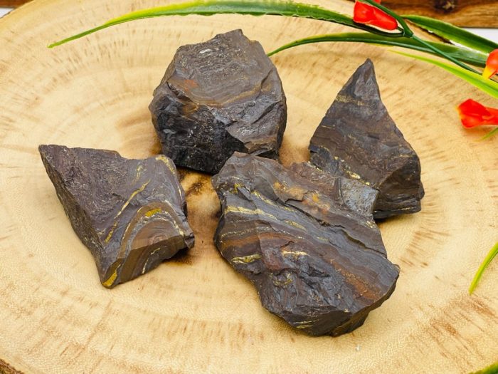 Tiger Iron Rough Stone Chunks | Tiger Iron Rock Crystal | Tiger Iron Raw Specimen | Crystal Rocks | Improves Strength & Stamina | Meditation