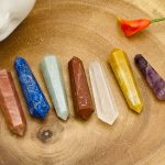 Set of 7 Chakra Pointer | 7 Chakra Points | 7 Chakra Terminated Points | Crystal Points | Healing Crystals | Metaphysical  2 Inch