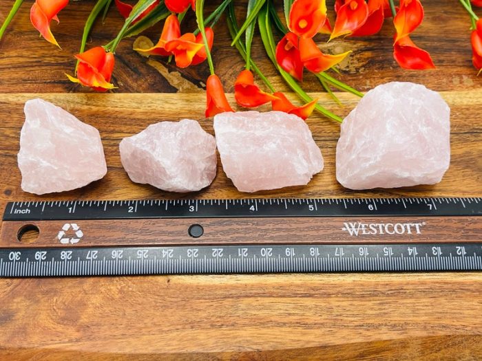 Rose Quartz Rock Chunks | Pink Rose Quartz Rough Crystals | Quartz crystal Chunks | Reiki Raw Stone | Meditation | Stone of Love