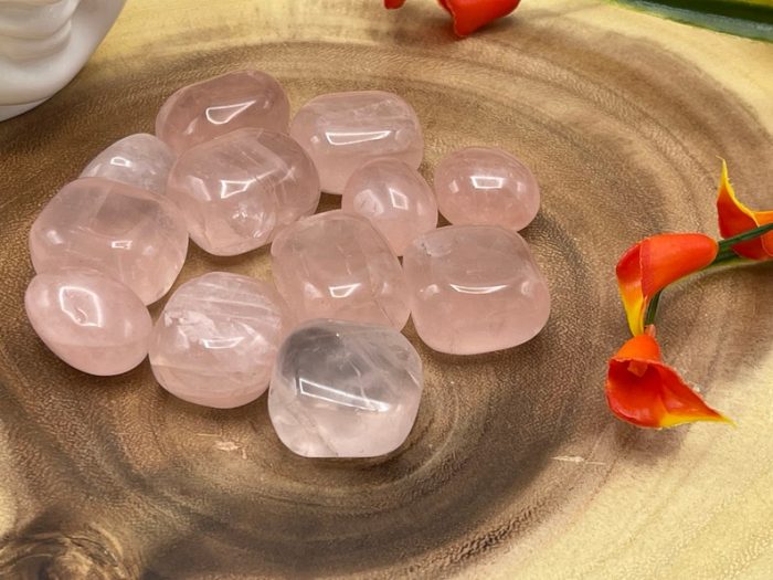 Rose Quartz Tumbled Stones | Rose Quartz Crystals | Tumbled Rose Quartz | Rose Quartz | Stone of Love | Heart Chakra Crystal