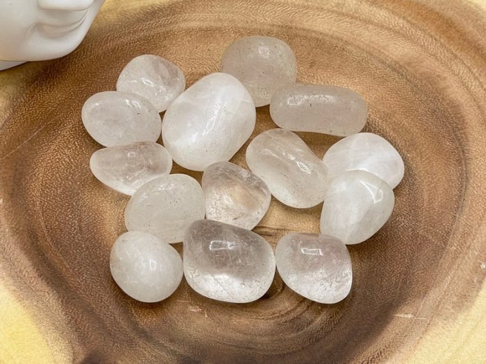 Clear Quartz Tumbled Stone | Crystal Quartz Tumbled | Clear Quartz Gemstones | Stone of Power | Crown Chakra Crystal