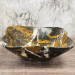 Black and Gold Marble Bowl | Fruit Bowl | Serving Bowl | Decorative Bowl | Home Decor | Coffee Table Centerpiece | Beautiful Gift