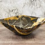 Black and Gold Marble Bowl | Fruit Bowl | Serving Bowl | Decorative Bowl | Home Decor | Coffee Table Centerpiece | Beautiful Gift