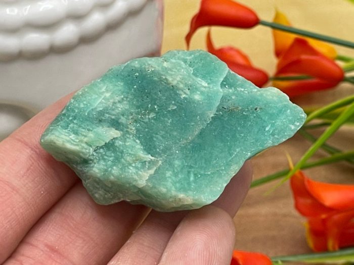 Amazonite Rough Stone, Amazonite Raw Crystal Specimen, Healing Chakra Stone | Healing Meditation Rocks Crystals | Reiki Crystal