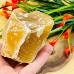 Citrine Calcite Rough Stone, Honey Citrine Calcite Raw Crystal Specimen, Healing Chakra Chunks, Healing Rocks Crystals, Reiki Crystal