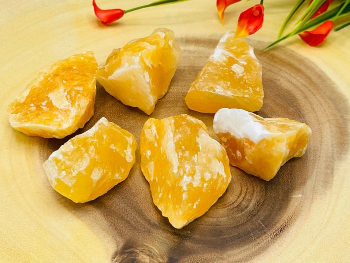 Orange Calcite Rough Stone, Yellow Calcite Raw Crystal Specimen, Healing Chakra Chunks, Healing, Meditation Rocks Crystals, Reiki Crystal