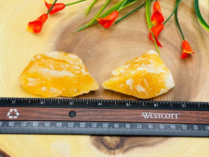 Orange Calcite Rough Stone, Yellow Calcite Raw Crystal Specimen, Healing Chakra Chunks, Healing, Meditation Rocks Crystals, Reiki Crystal