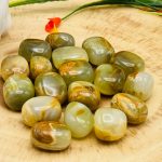 Green Banded Onyx Tumbled Stones | Green Banded Onyx Tumbled Rocks | Tumbled Crystals | Healing Crystals & Stones | Stress Reliever