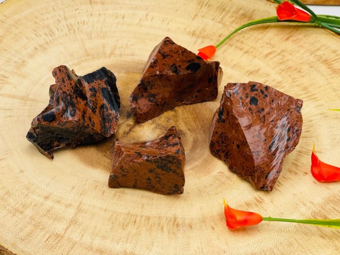 Mahogany Obsidian Rock Chunks | Mahogany Obsidian Rough Crystals | Raw crystal Chunks | Obsidian Reiki Stone | Meditation