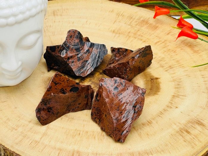 Mahogany Obsidian Rock Chunks | Mahogany Obsidian Rough Crystals | Raw crystal Chunks | Obsidian Reiki Stone | Meditation