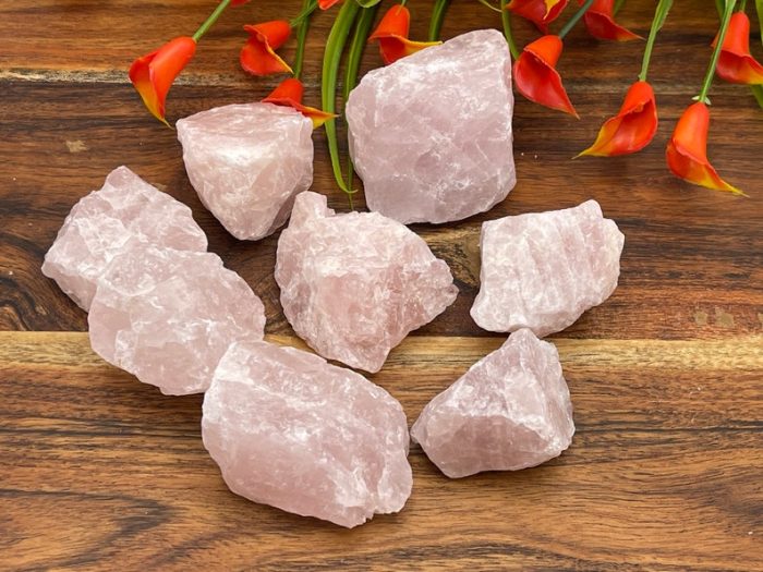 Rose Quartz Rock Chunks | Pink Rose Quartz Rough Crystals | Quartz crystal Chunks | Reiki Raw Stone | Meditation | Stone of Love