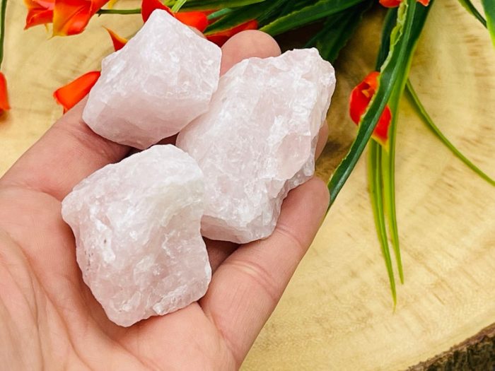 Rose Quartz Rock Chunks | Pink Rose Quartz Rough Crystals | Quartz crystal Chunks | Reiki Raw Stone | Meditation | Stone of Love