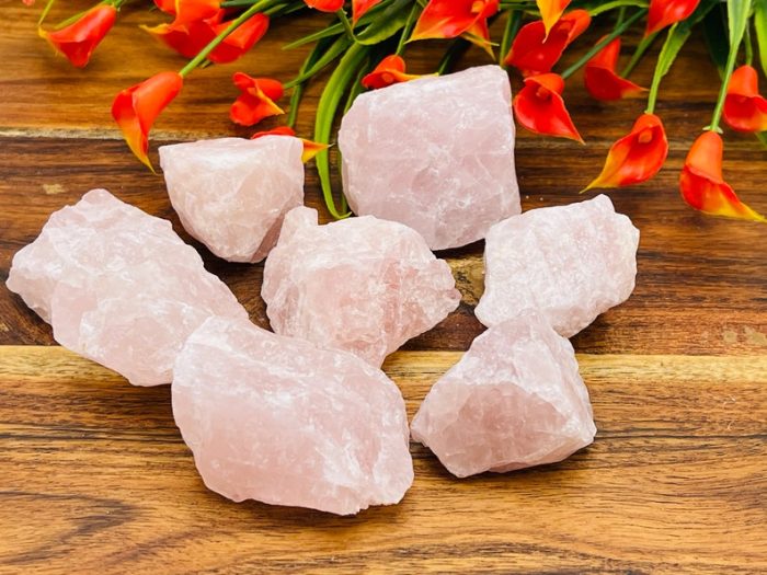 Rose Quartz Rock Chunks | Pink Rose Quartz Rough Crystals | Quartz crystal Chunks | Reiki Raw Stone | Meditation | Stone of Love