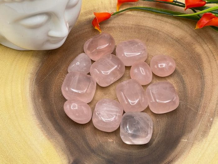 Rose Quartz Tumbled Stones | Rose Quartz Crystals | Tumbled Rose Quartz | Rose Quartz | Stone of Love | Heart Chakra Crystal