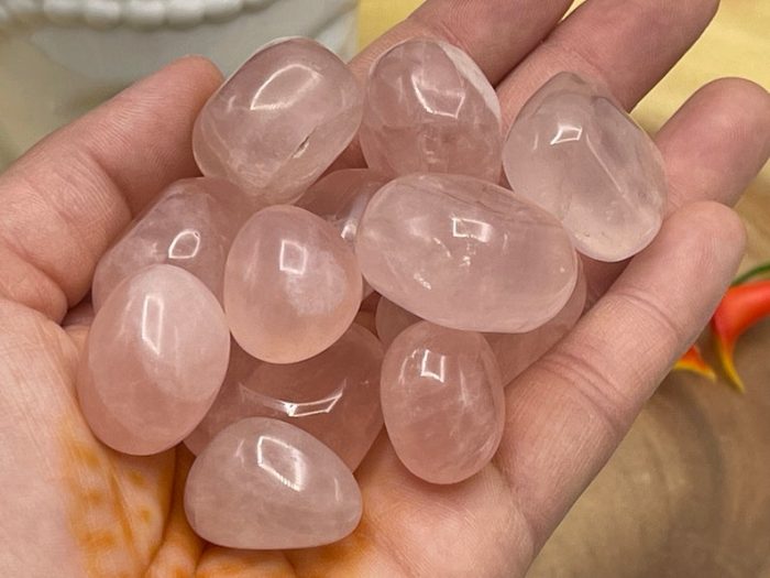 Rose Quartz Tumbled Stones | Rose Quartz Crystals | Tumbled Rose Quartz | Rose Quartz | Stone of Love | Heart Chakra Crystal