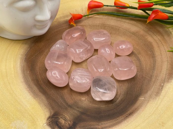 Rose Quartz Tumbled Stones | Rose Quartz Crystals | Tumbled Rose Quartz | Rose Quartz | Stone of Love | Heart Chakra Crystal