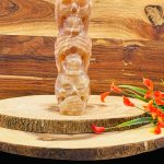 Honey Citrine Calcite 3 Wise Monkey Skull Set | See No Evil, Hear No Evil, Speak No Evil Skull | Triple Stacked Skull | Handmade Skull