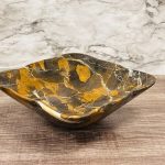Black and Gold Marble Bowl | Fruit Bowl | Serving Bowl | Decorative Bowl | Home Decor | Coffee Table Centerpiece | Beautiful Gift