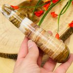 Banded Onyx Massage Wand | Crystal Healing Wand | Soothing & Calming Massage | Spa Massage Wand | Stress Reliever | Healing Tool | 6"