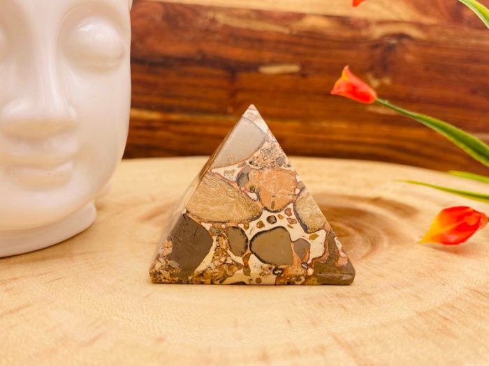 Leopardite Pyramid | Leopardite Jasper | Leopardite Agate | Healing Gemstone | Cleansing & Balance | Metaphysical Crystal 2 Inch