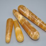 Honey Citrine Calcite Massage Wand | Crystal Healing Wand | Soothing & Calming Massage | Spa Massage Wand | Stress Reliever | Healing Tool