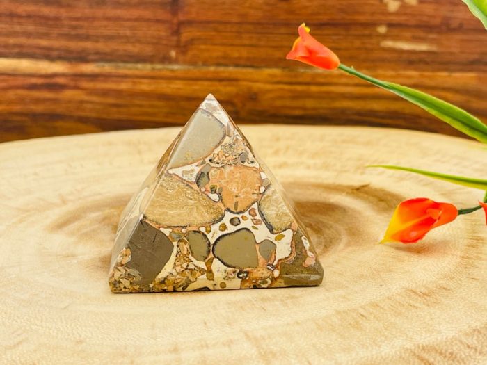 Leopardite Pyramid | Leopardite Jasper | Leopardite Agate | Healing Gemstone | Cleansing & Balance | Metaphysical Crystal 2 Inch