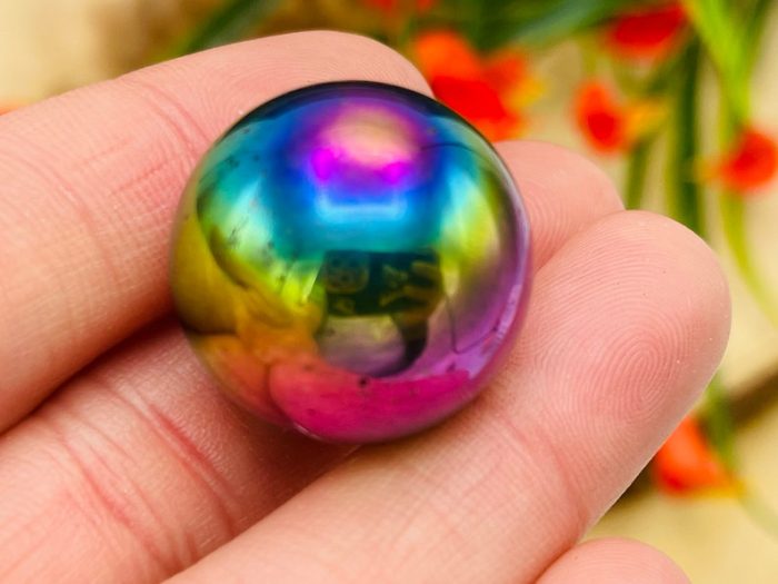 Magnet Rainbow Hematite Sphere | Highly Magnetic Rainbow Hematite Balls | Zinger Magnets | 25 mm (1 inch)