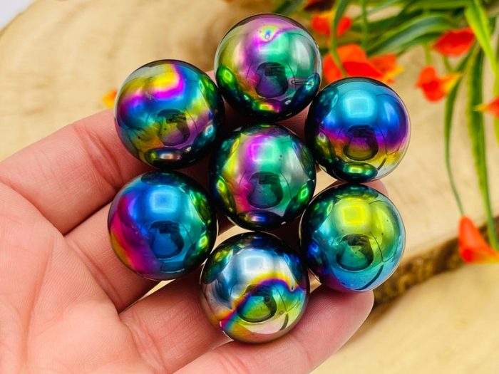 Magnet Rainbow Hematite Sphere | Highly Magnetic Rainbow Hematite Balls | Zinger Magnets | 25 mm (1 inch)