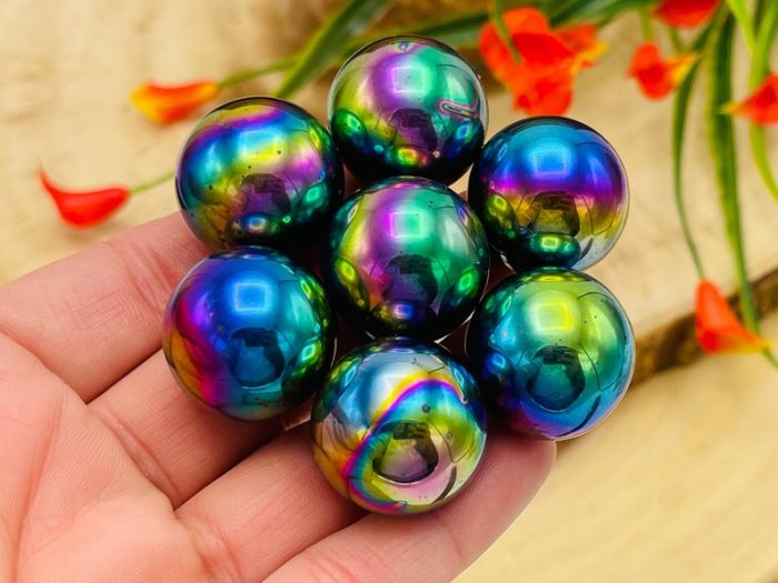 Magnet Rainbow Hematite Sphere | Highly Magnetic Rainbow Hematite Balls | Zinger Magnets | 25 mm (1 inch)