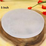 Selenite Charging Station | Round Charging Plate | Chakra Activator | Reiki | Spiritual Growth | Meditation | Powerful Healer | 5 inch
