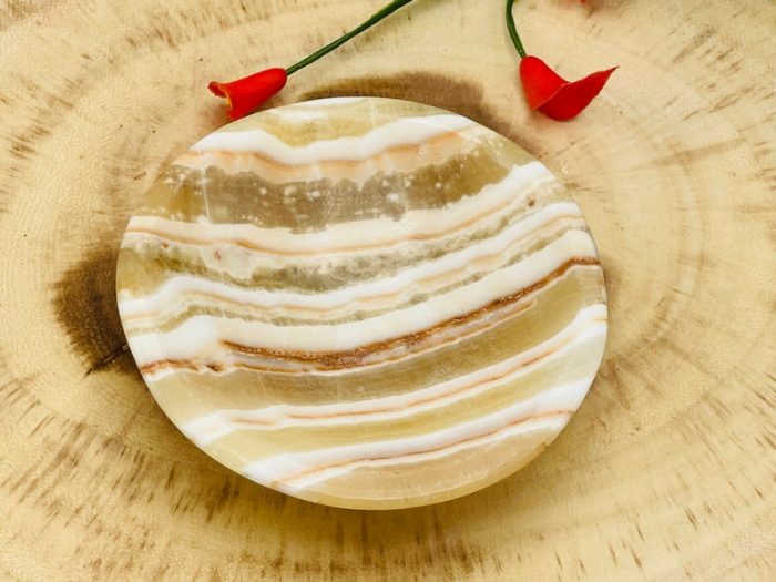 Aragonite Bowl | Crystal Bowl for Incense and Crystals | Cleansing Bowl | Aragonite Healing Crystal Bowl | 4 inch