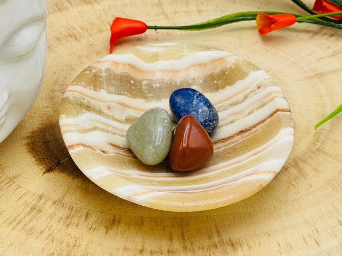 Aragonite Bowl | Crystal Bowl for Incense and Crystals | Cleansing Bowl | Aragonite Healing Crystal Bowl | 4 inch