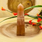 Caramel Calcite Obelisk | Honey Calcite Tower | Calcite Point | Handmade Obelisk | Healing Crystal | Reiki | Metaphysical | Home Decor