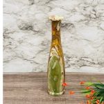 Banded Green Onyx Vase | Beautiful Flower Vase | Crystal Center Piece | Decoration Vase | 14 inch Height