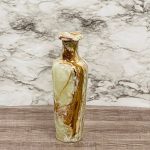 Banded Green Onyx Vase | Beautiful Flower Vase | Crystal Center Piece | Decoration Vase | 12 inch Height
