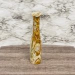 Banded Green Onyx Vase | Beautiful Flower Vase | Crystal Center Piece | Decoration Vase | 14 inch Height